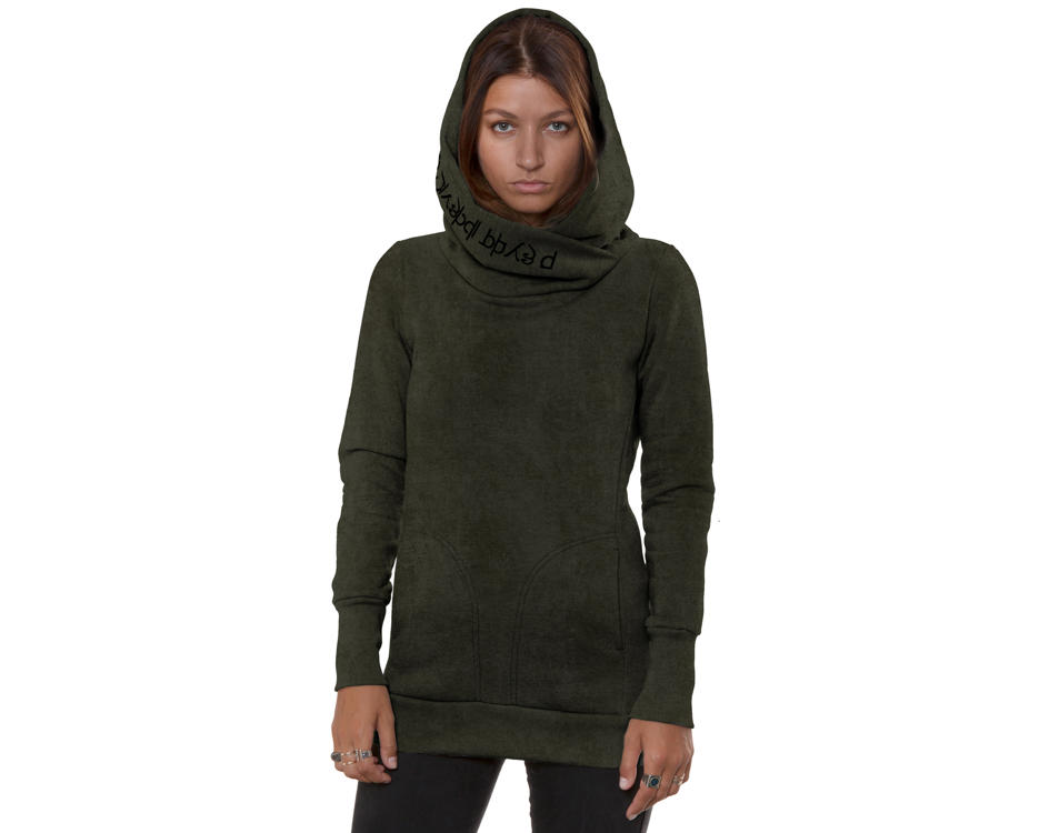 women alternative hoodie in Aqua Olive 